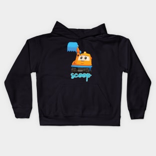 Leo the Truck - Excavator Scoop Kids Hoodie